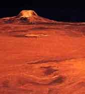 Радиолокационное изображение участка поверхности Венеры.